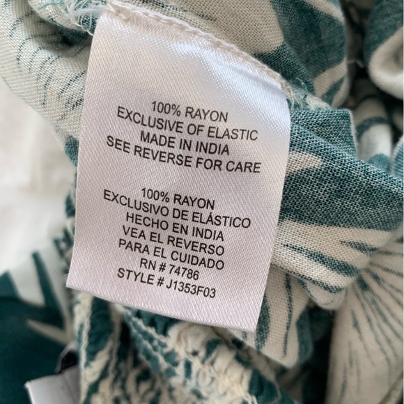 Patrons of Peace Green and White  Smocked Jumpsuit - Picture 9 of 16